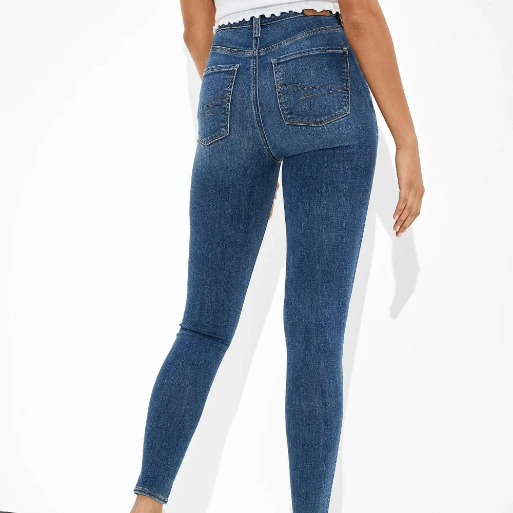 American Eagle Next Level Highest Waist Jegging Jeans size 12 Regular - Picture 3 of 12